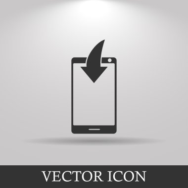 Cep telefonu Download simgesi. 