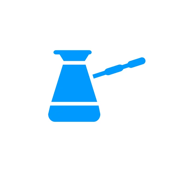 De turk pictogram. Koffie symbool. Platte vectorillustratie — Stockvector