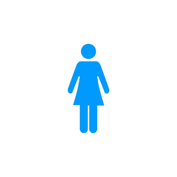 Vrouw - vector pictogram — Stockvector