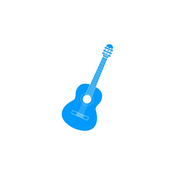 Icône guitare acoustique — Image vectorielle