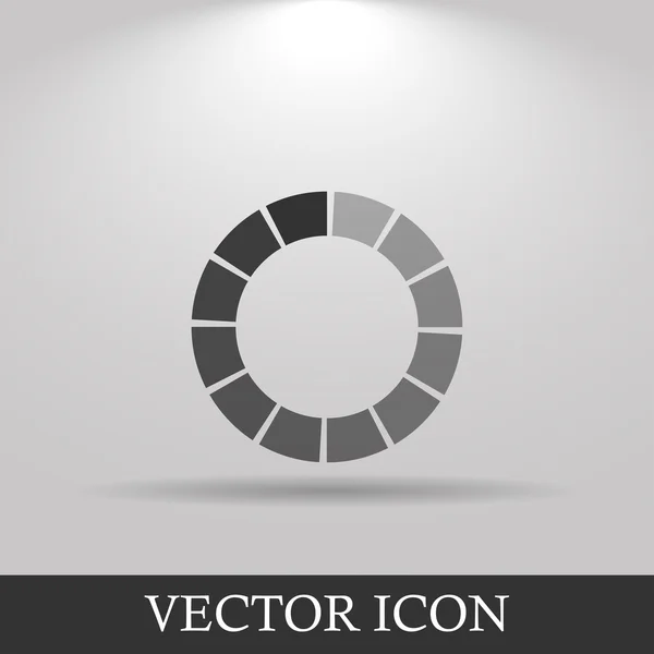 Значок векторной круговой загрузки — стоковый вектор
