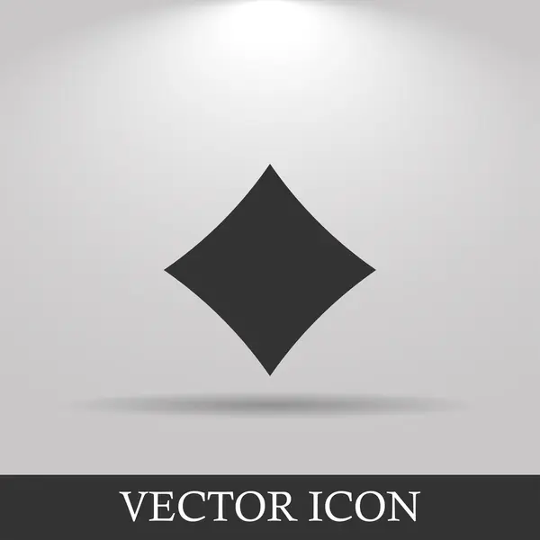 Icono de poker. Plano — Vector de stock