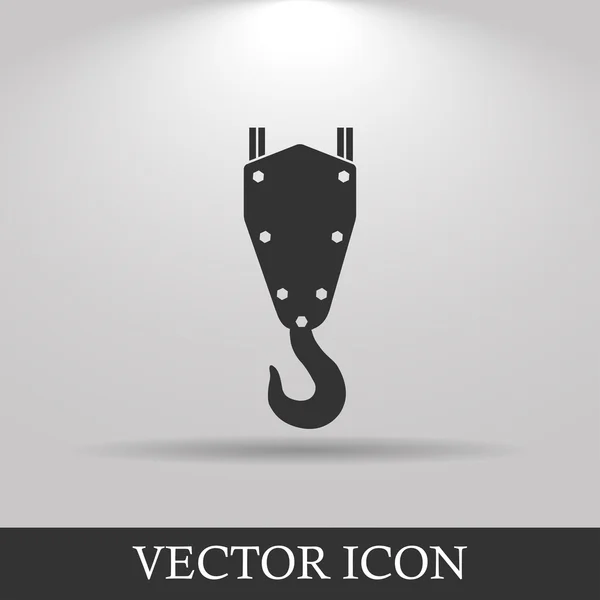 Grúa gancho vector icono — Vector de stock