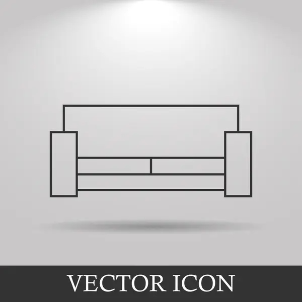 Sofa Icons.  Modern design flat style icon. — Stock Vector