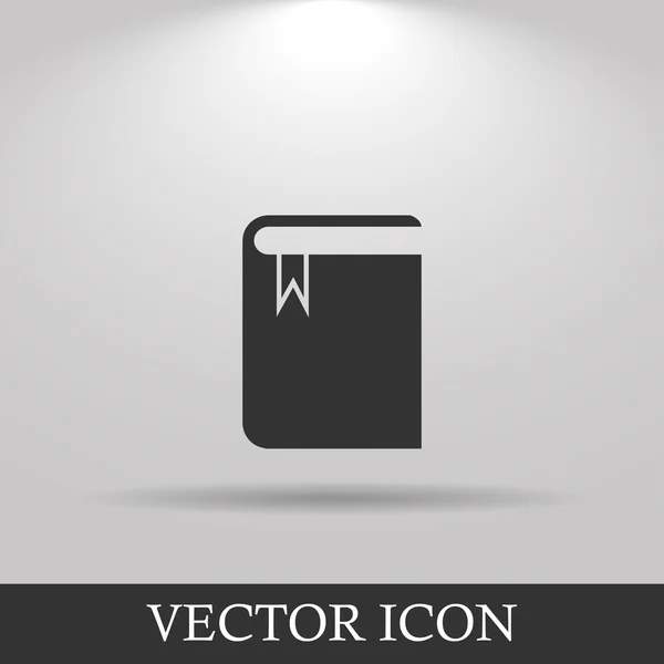 Book icon. Flat design style — Stock Vector