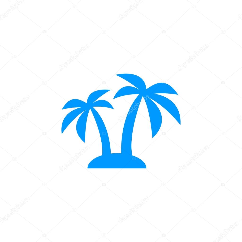palm icon. Vector  Eps 10