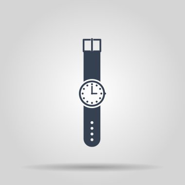 Kol saati simgesi. Düz 