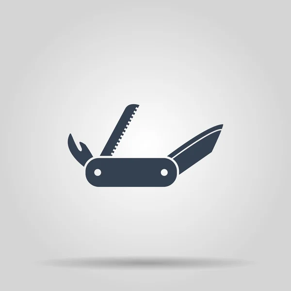 Swiss knife ikon. Platt — Stock vektor