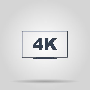 TV simgesi. Düz 