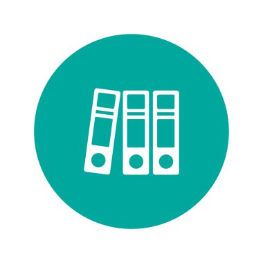 Klasör simgesi. Düz tasarım stili eps 10.