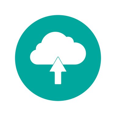 bulut simgesi, vektör illüstrasyonu. 