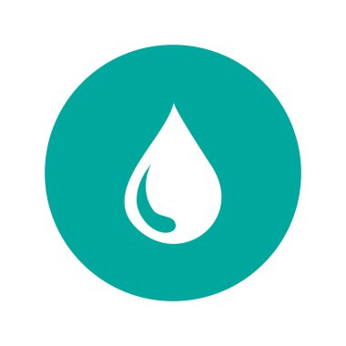 su simgesi, vektör çizim. düz tasarım stili