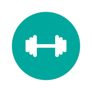 vektör modern düz dumbbell simgesi. eps10