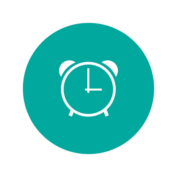 Clock icon, vector illustration. Flat design style — Stock Vector