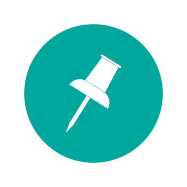 vektör itme PIN simgesi