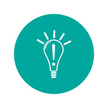 yaratıcı bir fikir ilham kavramı simge olarak ampul şeklinde. 