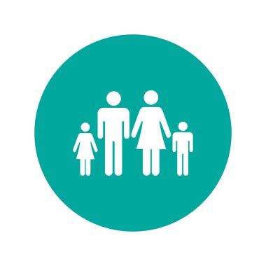 Aile simgesi. düz tasarım stili eps 10.