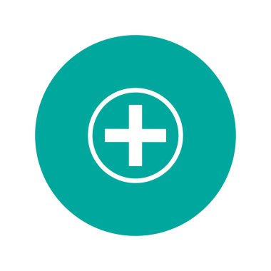 parlak düğme vektör tıbbi işareti