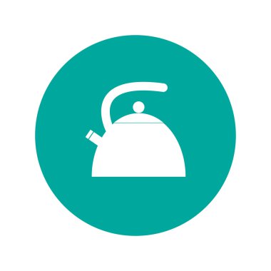 Su ısıtıcısı. Düz tasarım stili.