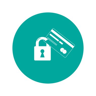 kredi kartı güvenlik simgesi. vektör eps 10.