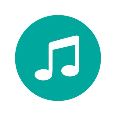 izole müzik daire basit kutsal kişilerin resmi.