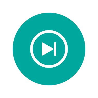 parlak çoklu ortam simgesini sonraki parçaya