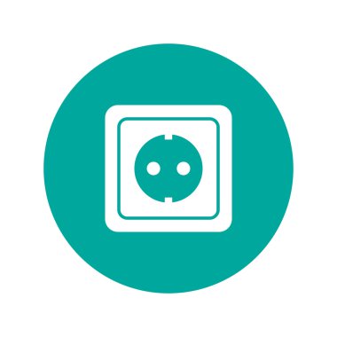 güç soketi vektör simgesi