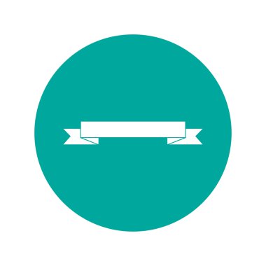 Düz kurdele simgesi.