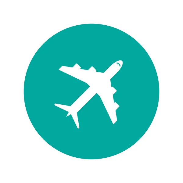 Plane icon. Flat design style. — Stock Vector