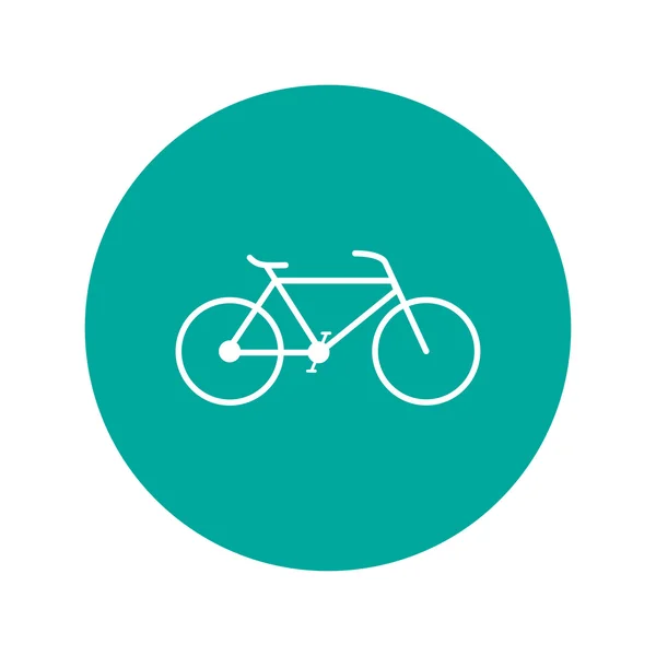 Minimalistic bicycle icon. Vector, EPS 10 — Stock Vector