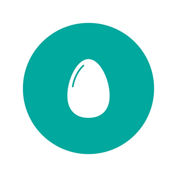 Икона Яйца. стиль плоского дизайна . — стоковый вектор