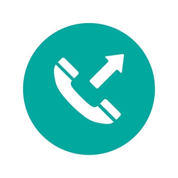 Icona piatta di un telefono — Vettoriale Stock
