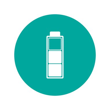 Pil simgesi. Düz tasarım stili.