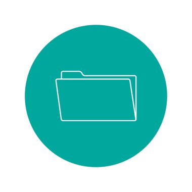 klasör düz web simgesi