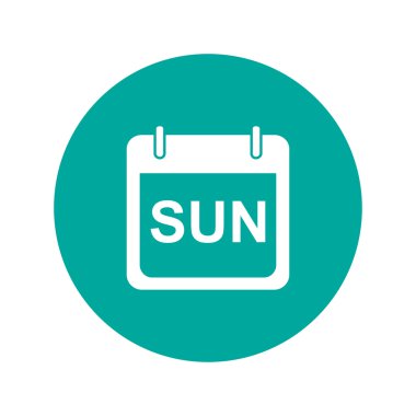 Haftanın günleri. Modern tasarım düz stil ikonu