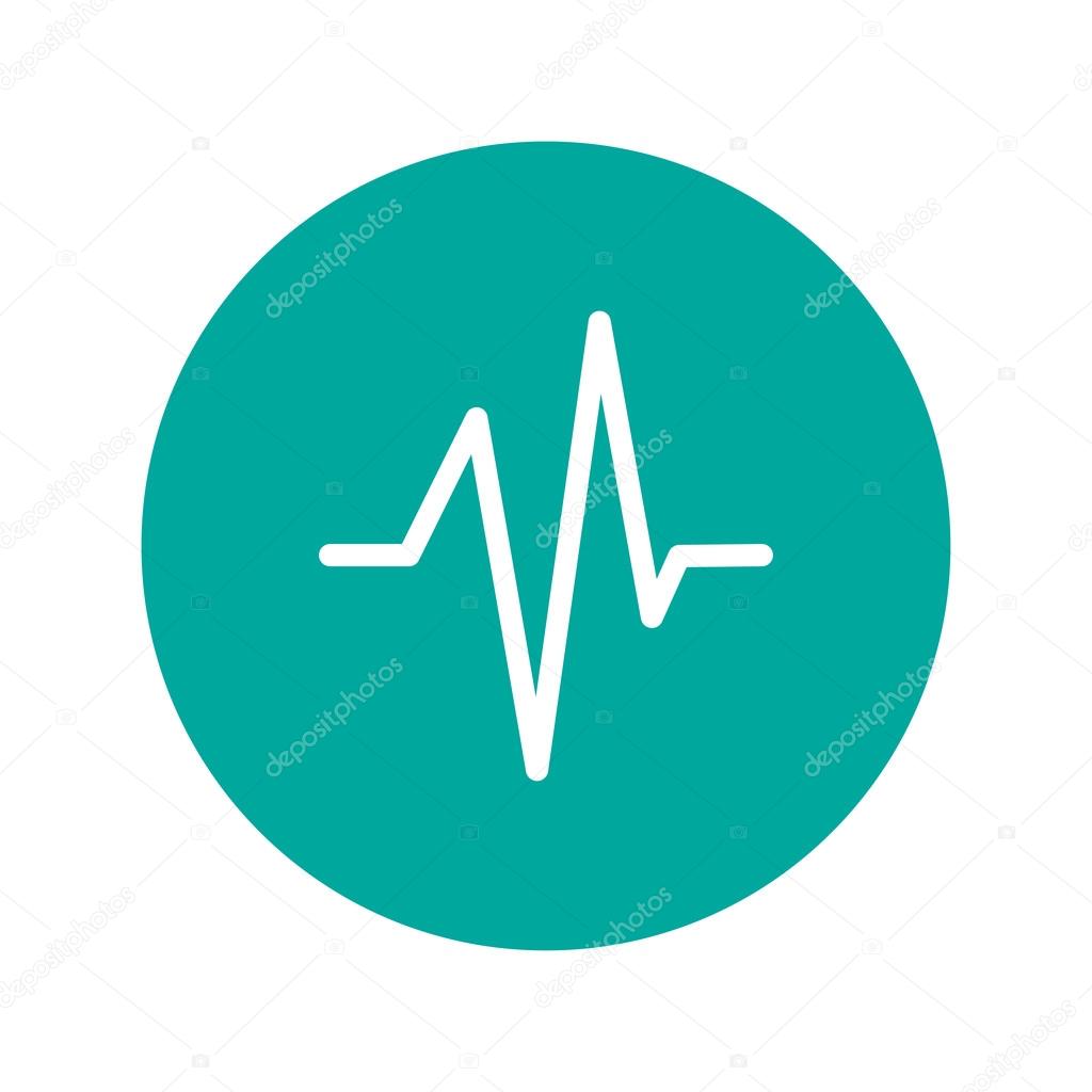 Heart beat, Cardiogram, Medical icon - Vector
