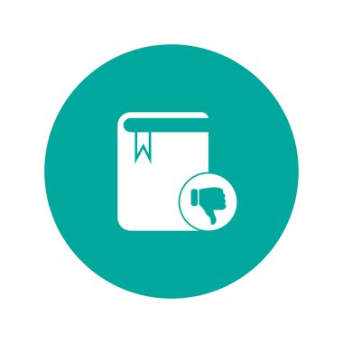 Kitap ikonu. düz tasarım biçimi 