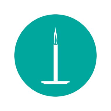 Mum simgesi. düz tasarım biçimi.