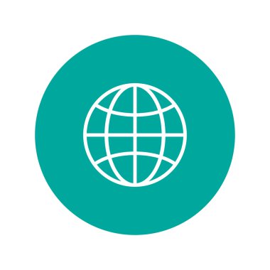 Dünya küre simgesi, sembol simge 