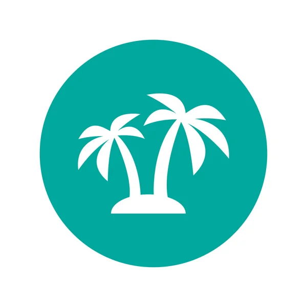 Palmensymbol. Vektor Folge 10 — Stockvektor