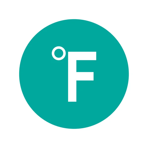 Fahrenheit vector icon — Stock Vector