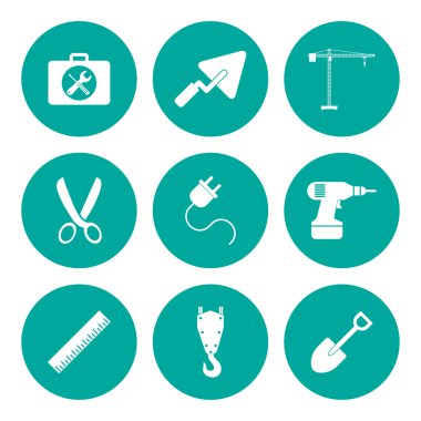 çalışma araçlar Icon set