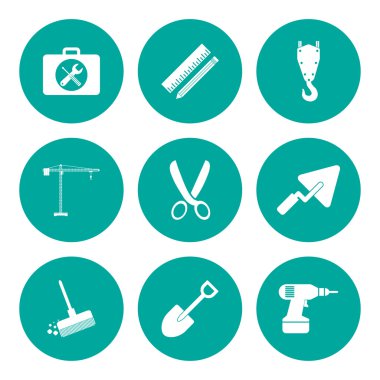 çalışma araçlar Icon set