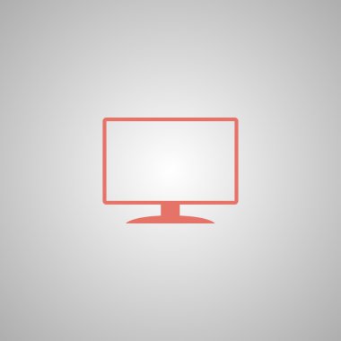 vektör monitör simgesini