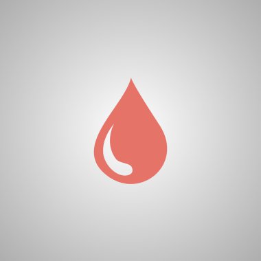 su simgesi, vektör çizim. düz tasarım stili