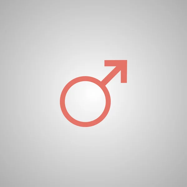 Icono de signo masculino . — Vector de stock