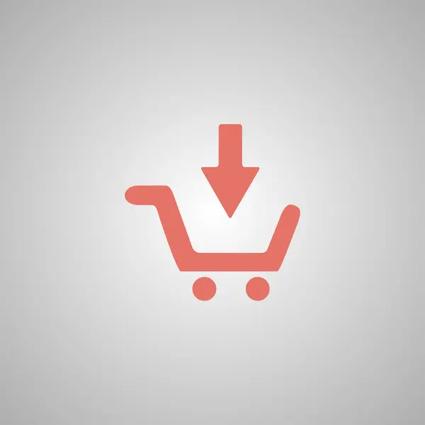 Carrito de compras Flat — Vector de stock