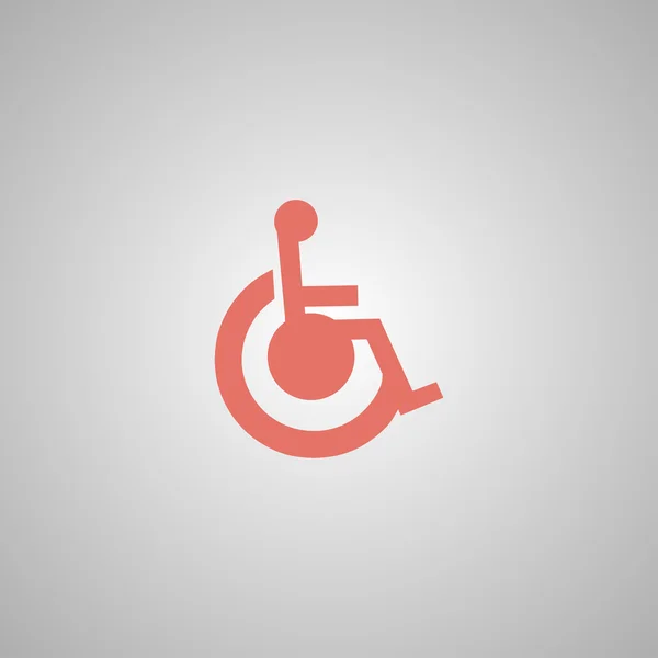 Cripple Flat Simple Icon — Stock Vector