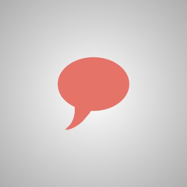 Sohbet düz simgesi .