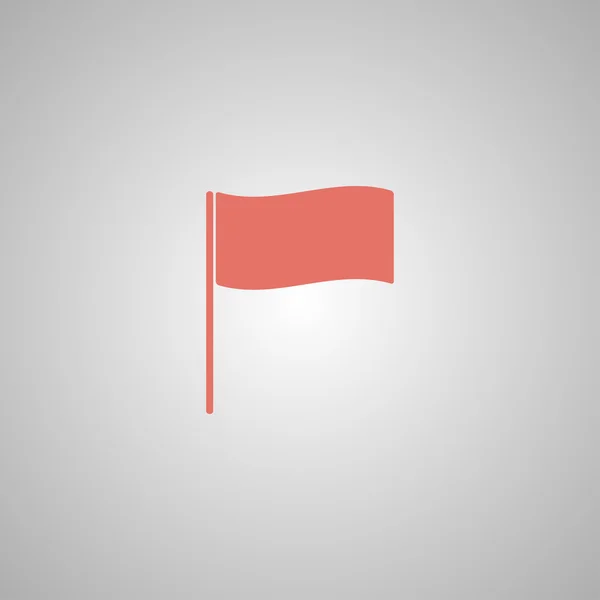 Значок флага. Символ метки местоположения. Плоский дизайн. — стоковый вектор